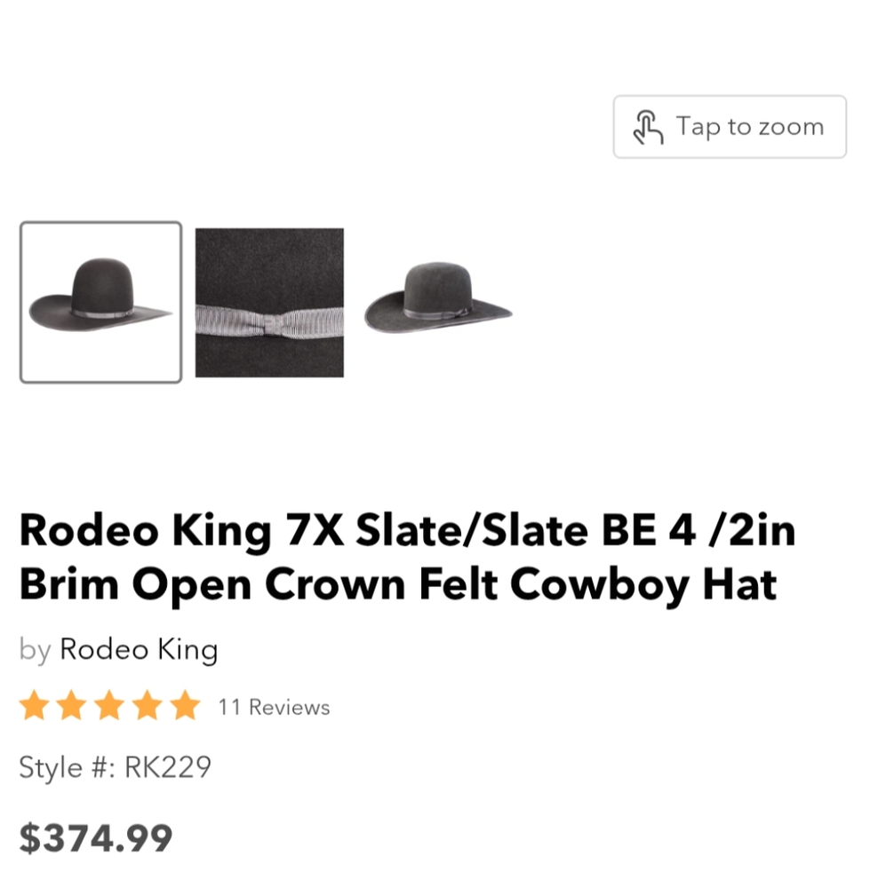Rodeo King 7X Cowboy Hat